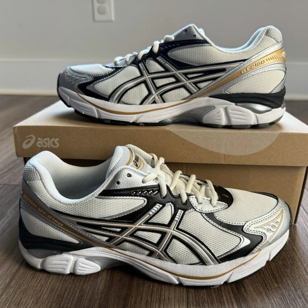 ASICS Men's GT-2160 Cream Pure Silver